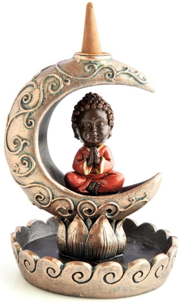 Baby Buddha Moon Backflow Incense Burner