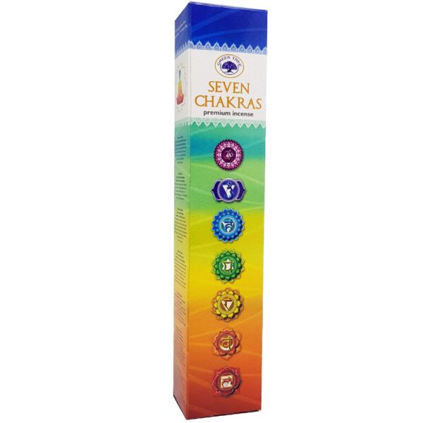 Green Tree Pouch - 7 Chakras Set (bs)