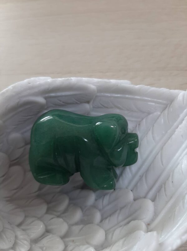 Green aventurine pig