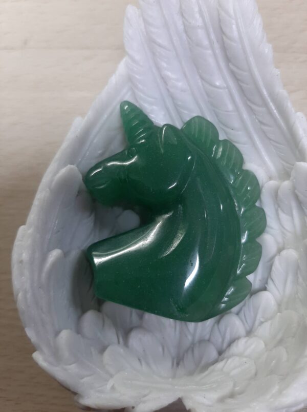 Green aventurine unicorn