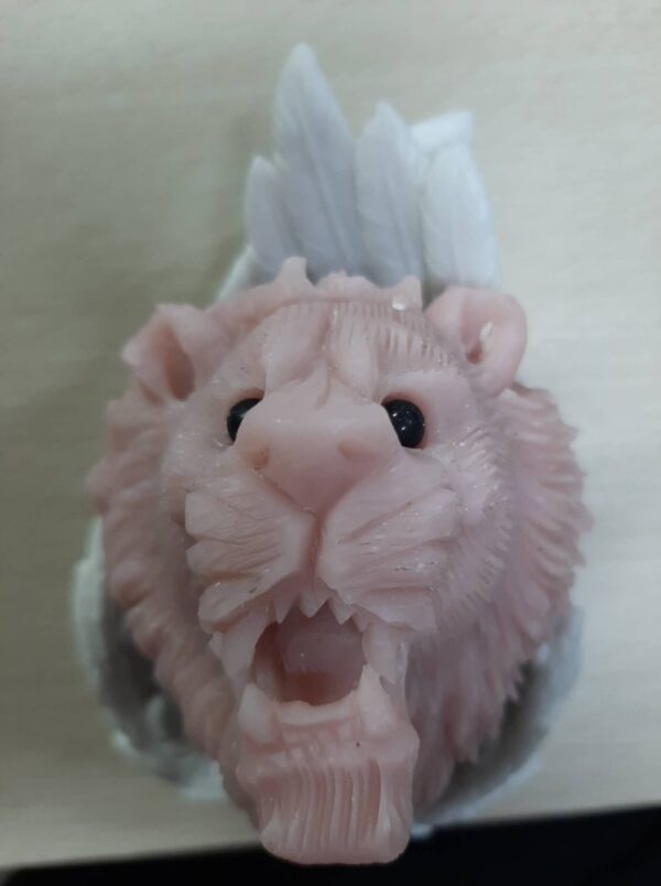 Pink opal lion