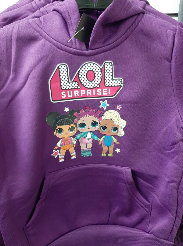 Kids LOL purple hoodie size:  16yrs