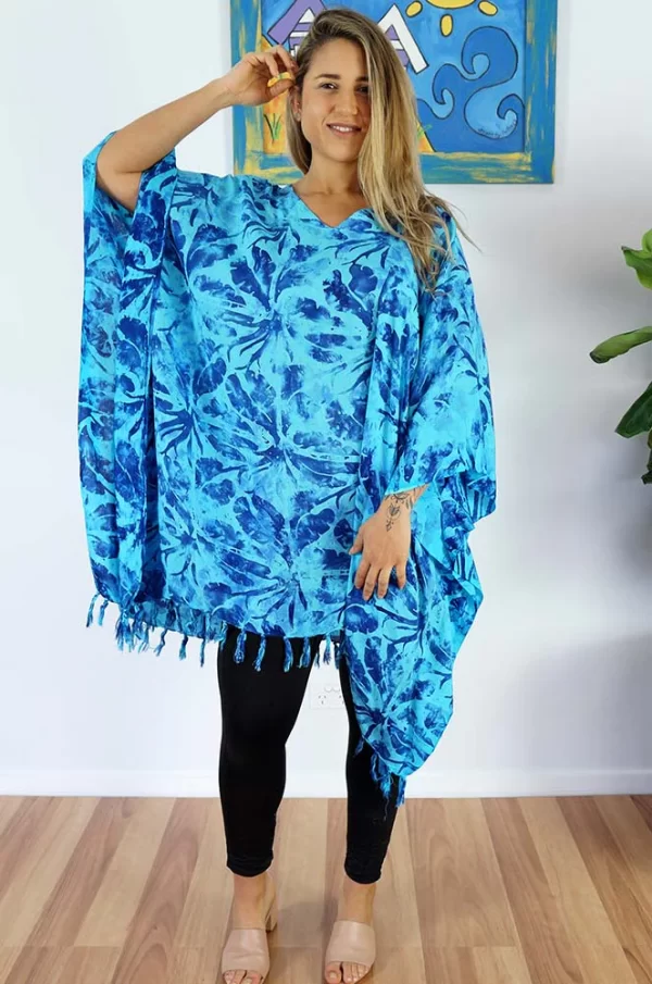 Taro Cover up- blue plus size top