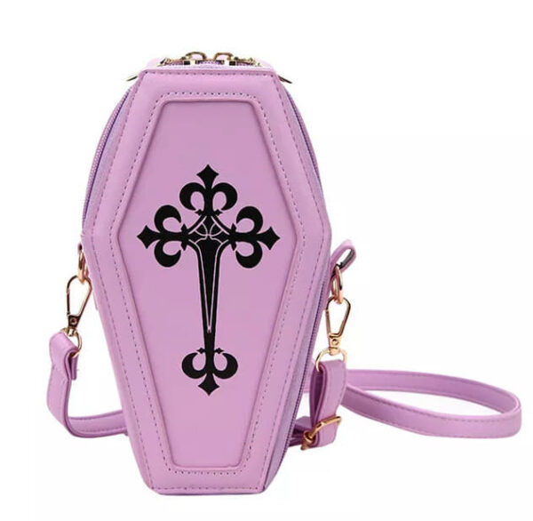 Coffin handbag- purple