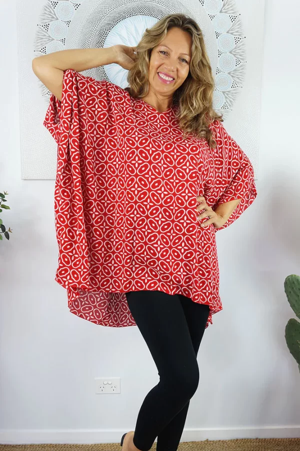 Short Tunic Links red plus size