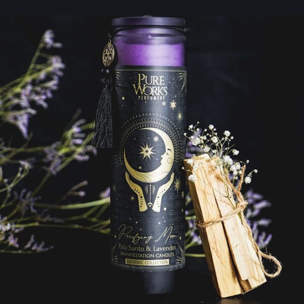 Purifying Moon Palo Santo & Lavender Manifestation Candle 300gm