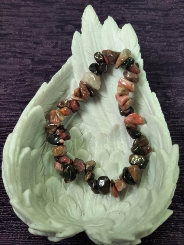 Rhodonite  chip bracelet