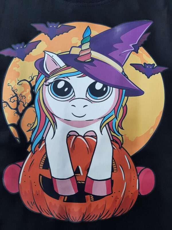 Pumpkin Unicorn - T-Shirt Black