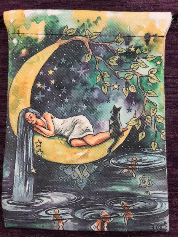 lady on the moon tarot bag (bs)