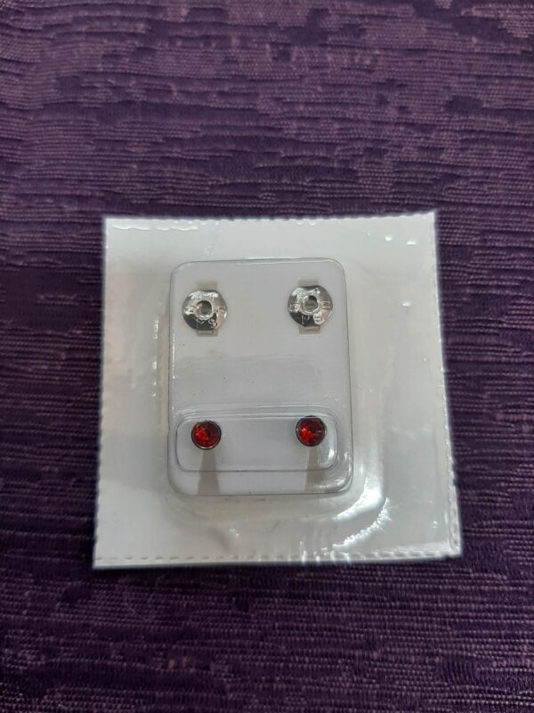 red gem studs