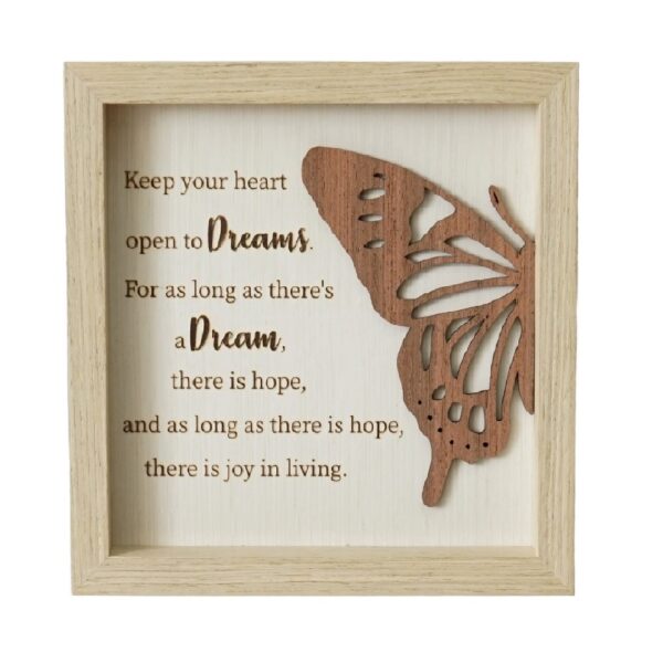 Dreams Butterfly Plaque