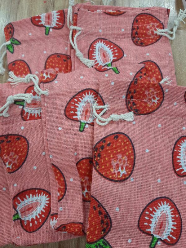 Strawberry fabric bag (bs)