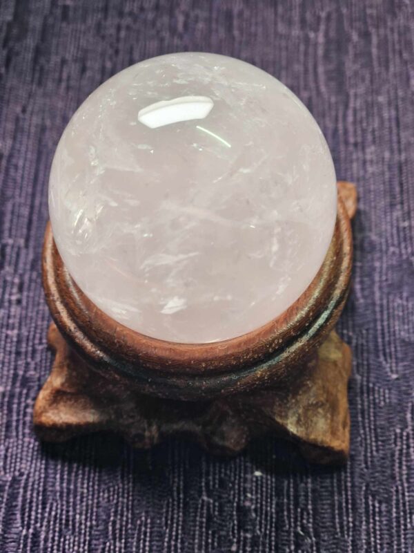 Rose quartz sphere (med)