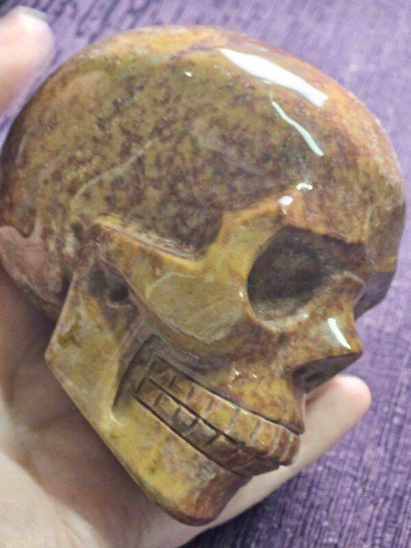 Ocean jasper skull