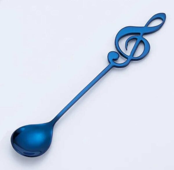 Music note spoon -blue (bs)