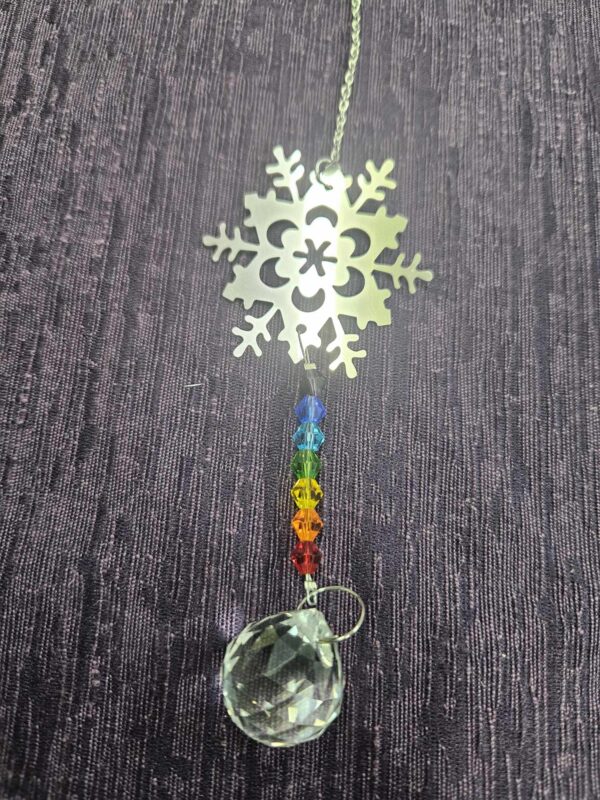 chakra snowflake suncatcher (bs)