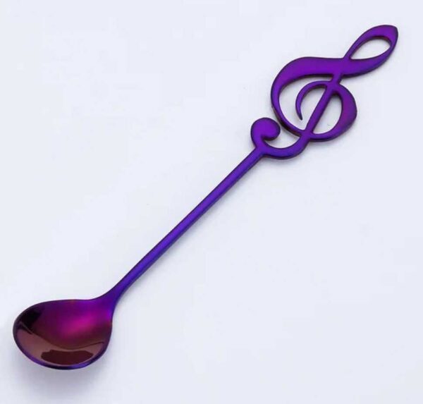 Music note spoon -purple(bs)