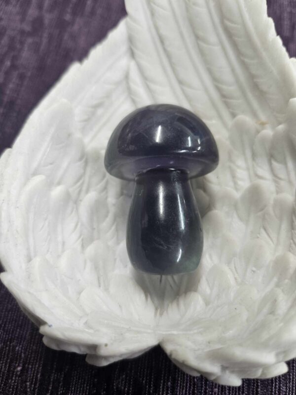 Fluorite mushroom  (blue/purple)