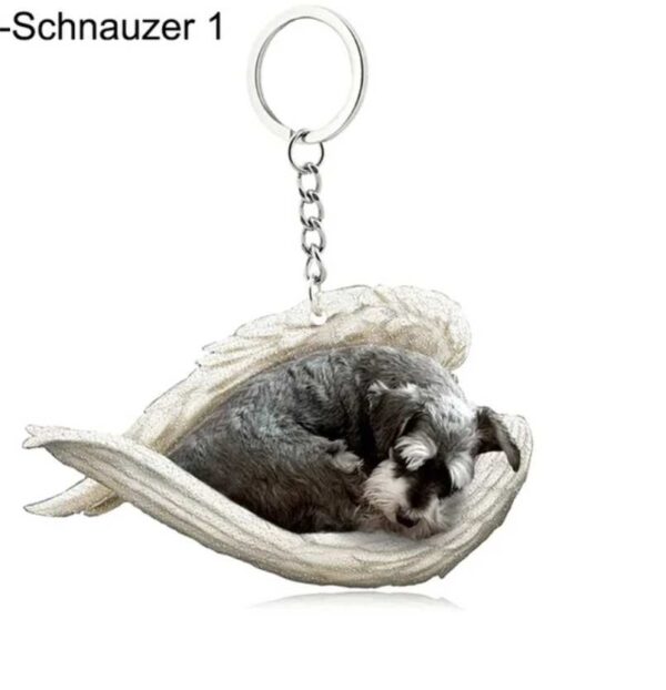 Angel keyring- schnauzer