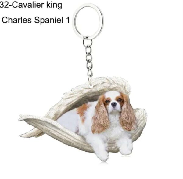 Angel keyring- charles spaniel