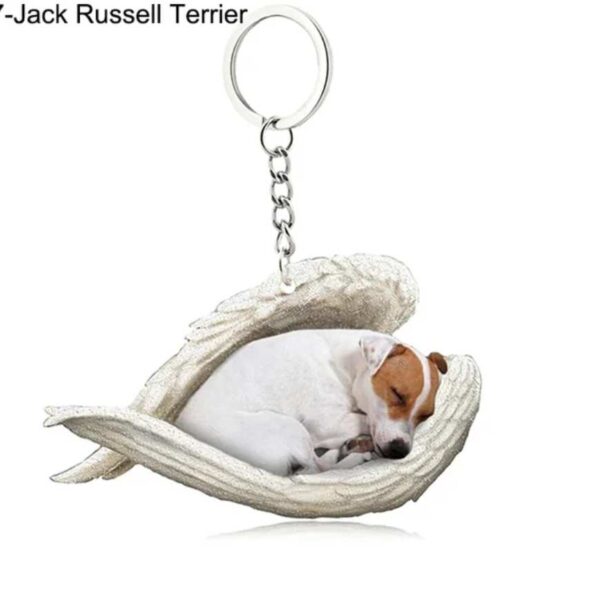 Angel keyring- Jack Russell