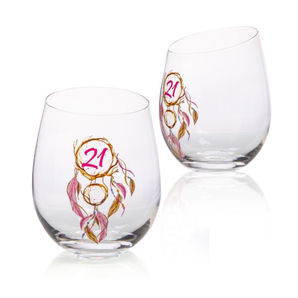 21st Birthday Tallulah Dream Stemless Glass