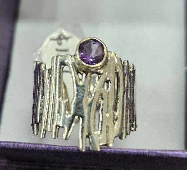 Amethyst ring (wide) size 9