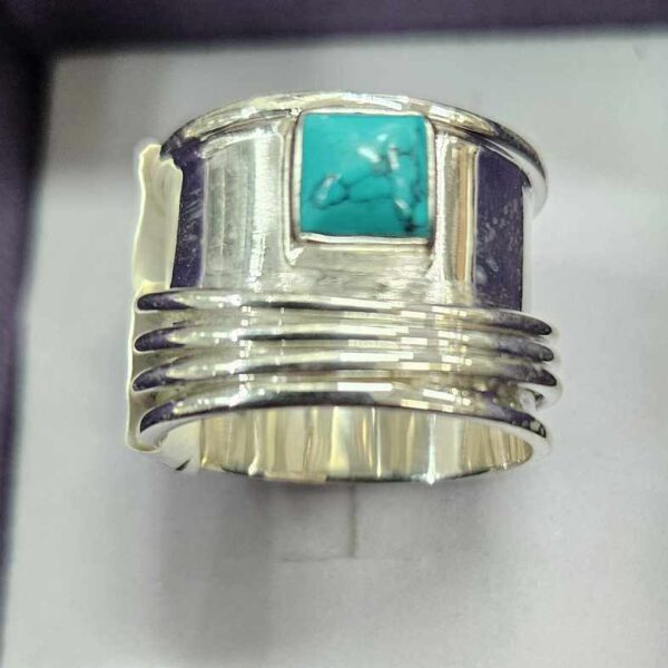 Turquoise ring (wide) size 9