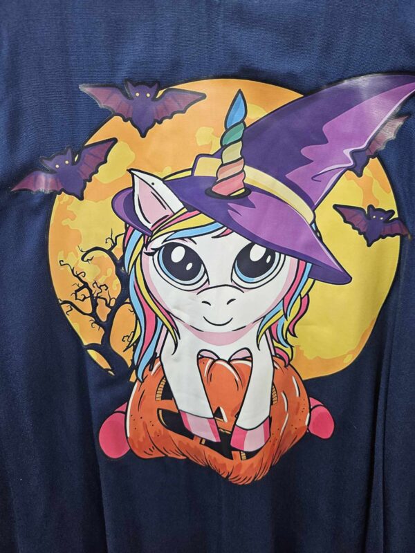 Pumpkin Unicorn - plus size top blue