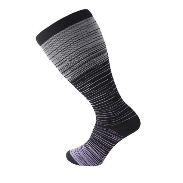 Compression socks- grey/purple