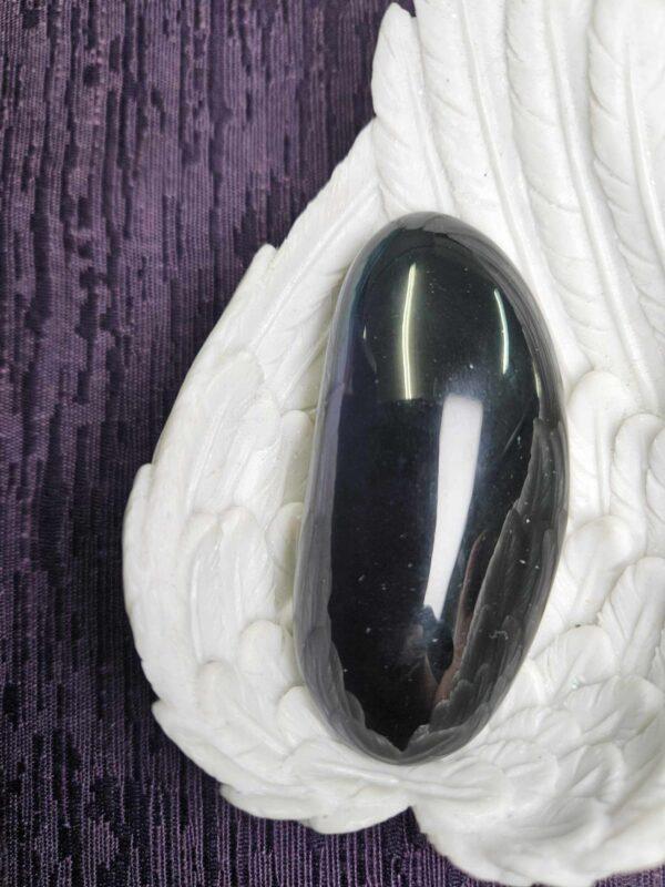 Rainbow obsidian palm