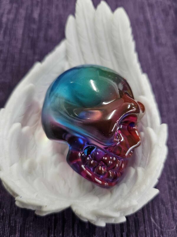 Skull - Rainbow Glass