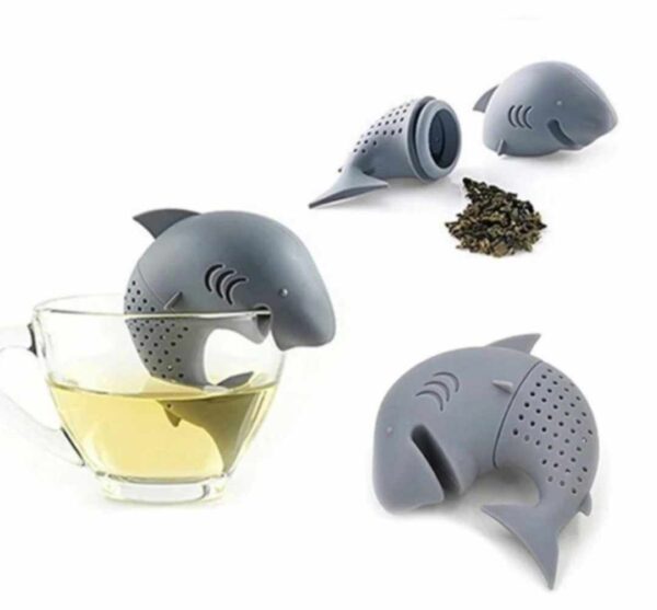 Food grade silicone tea infuser strainer- shark