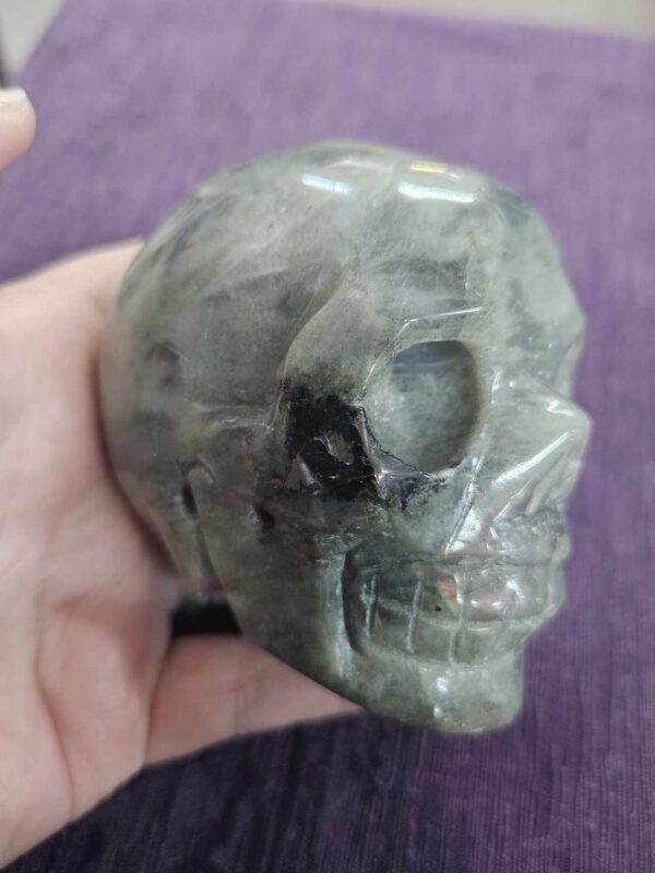 Labradorite skull