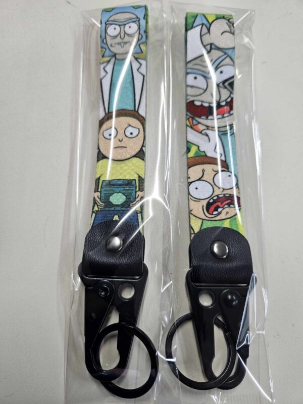 Rick and Morty loop keyring (with clip)