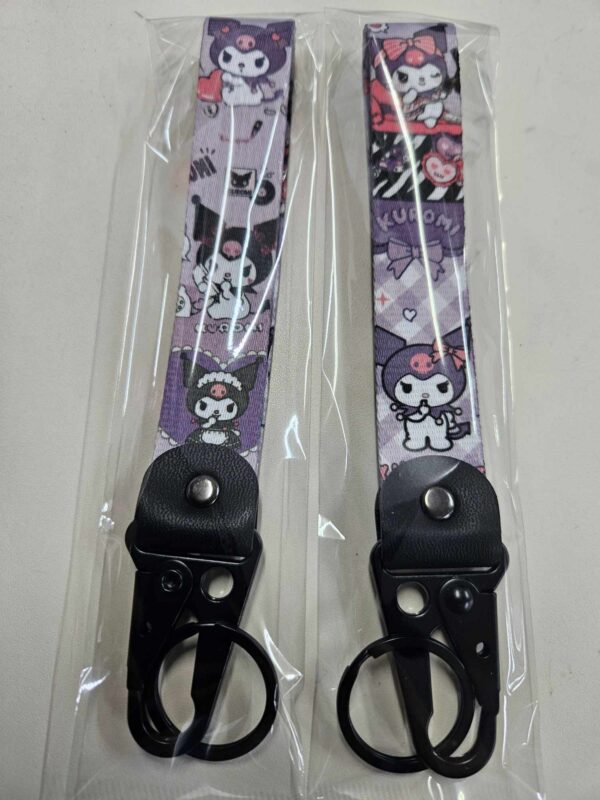 kuromi loop keyring (with clip)