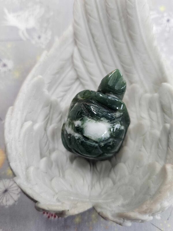 Moss agate turtle