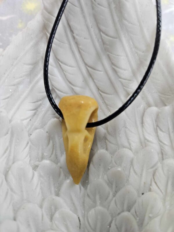 Crystal raven head- yellow jasper