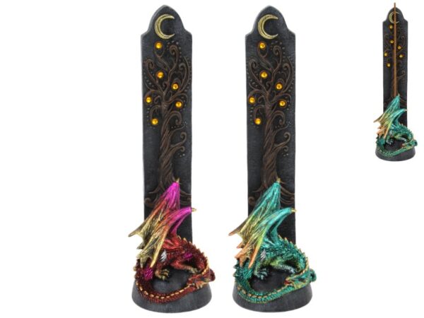 Dragon on Gemstone Incense Holder