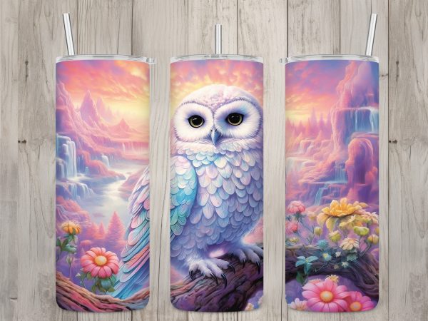 20 oz tumbler- owl