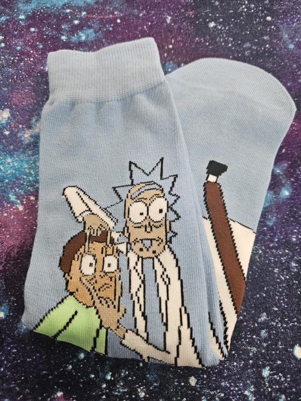 Cartoon sock- rick and morty - blue eyes