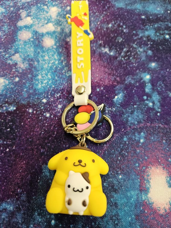 sanrio pompompurin keyring