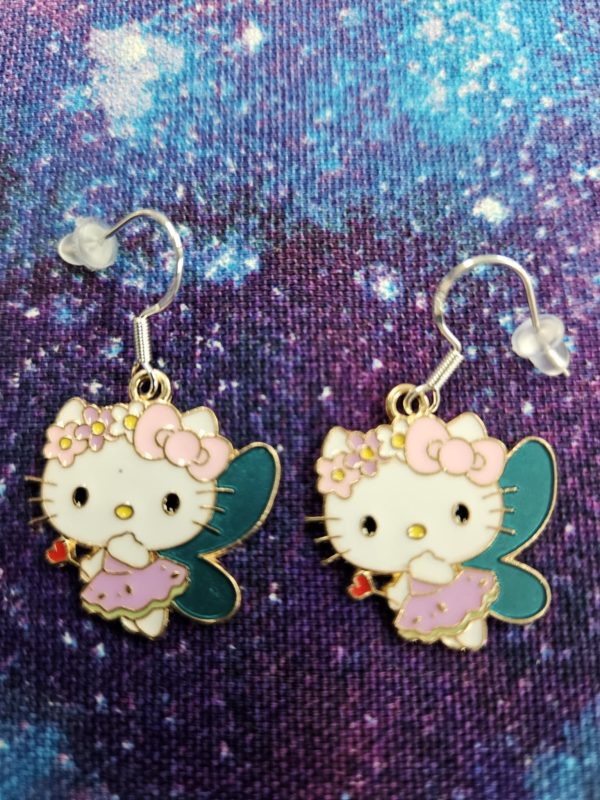 Fairy hello kitty earrings(bs)