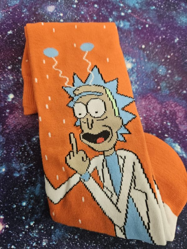 Cartoon sock- orange rick