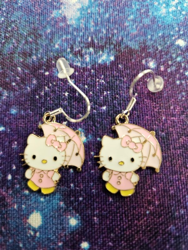 Umbrella hello kitty earring(bs)