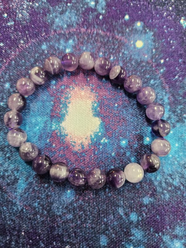 Chevon amethyst bracelet (bs)