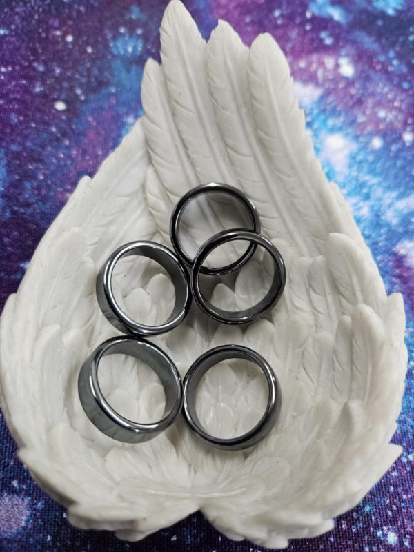 Non magnetic hematite ring (bs)