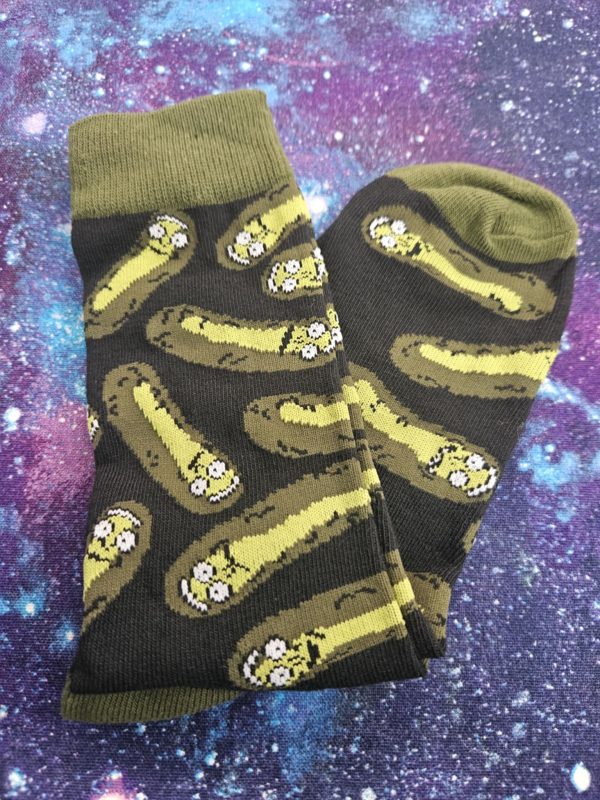 Cartoon sock- pickle rick