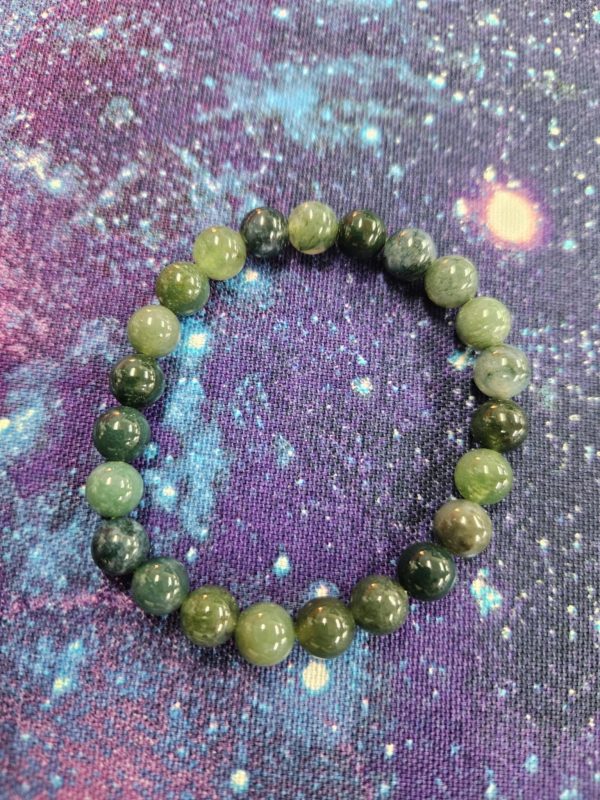 Moss agate bracelet (bs)