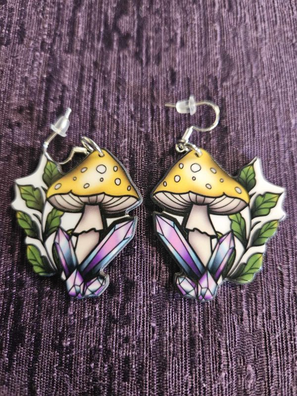 Mushroom earrings